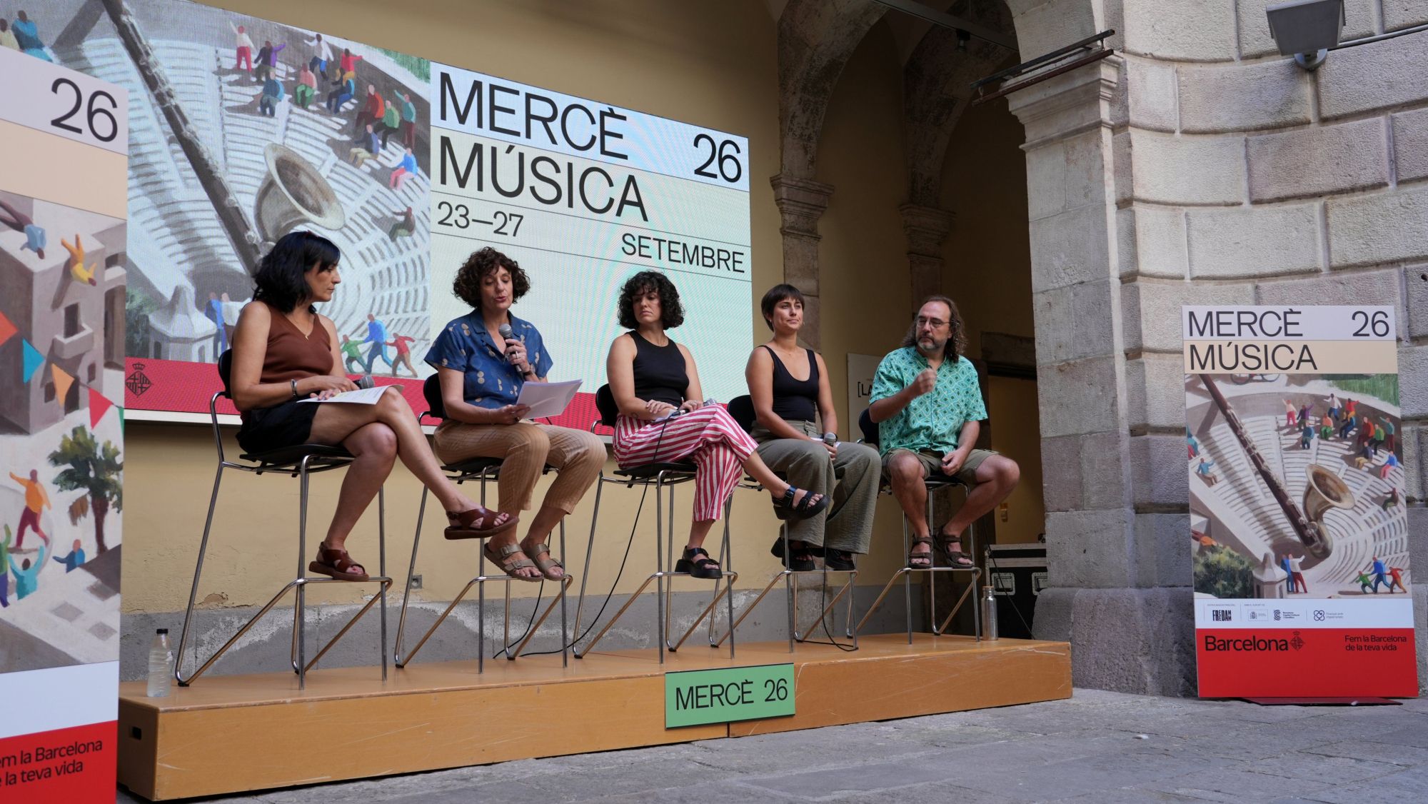 Un dels moments de la presentació musical de la Mercè Data de publicació  dilluns 27 de juliol del