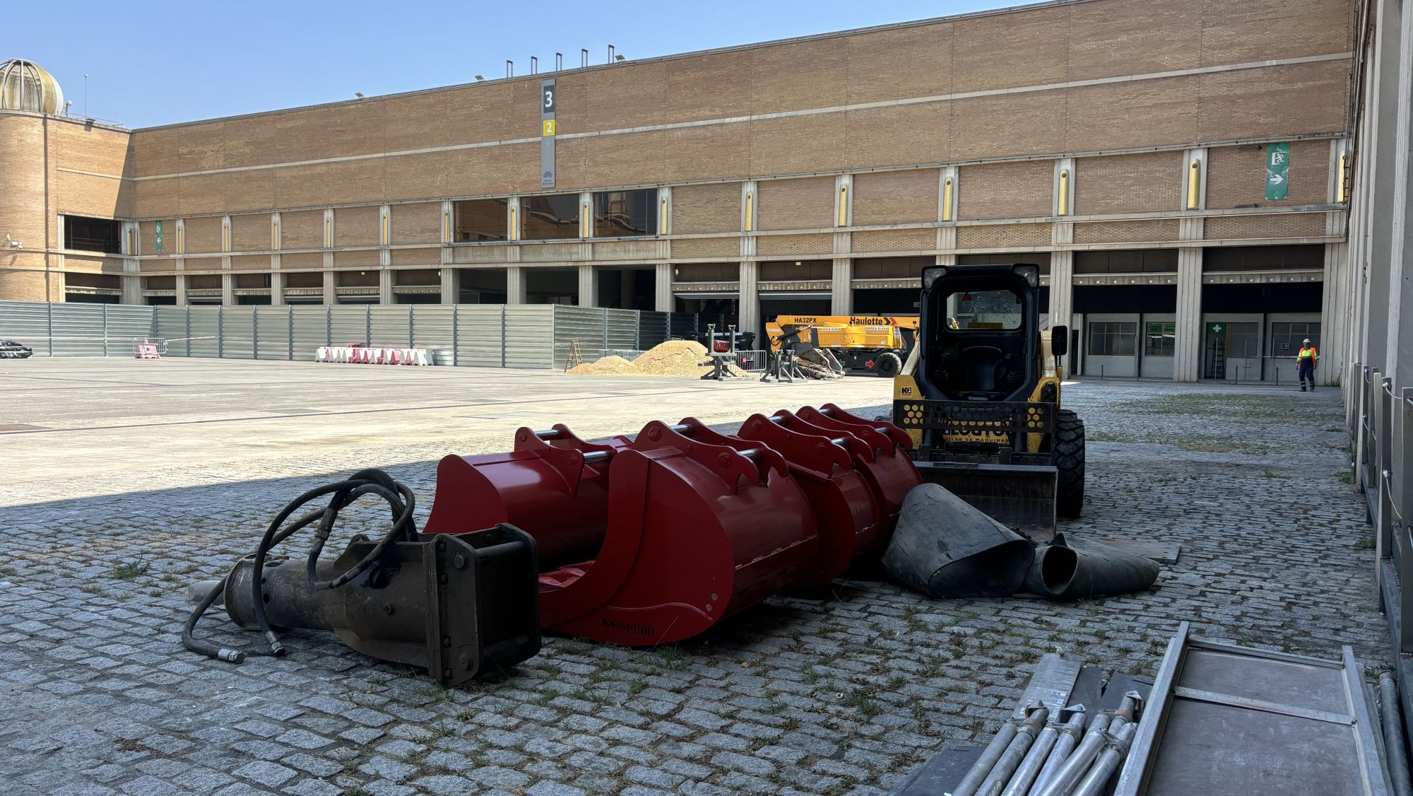 Obres de remodelació a Montjuïc