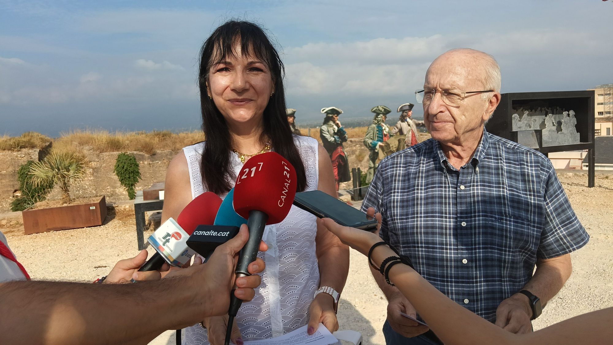 La regidora de Turisme de Tortosa, Sònia Rupérez, acompanyada del regidor de Mobilitat i Seguretat Ciutadana, Francesc Vallespí 1