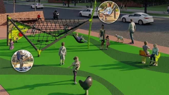 Imatge de com quedará un dels parcs modernitzats a Salou