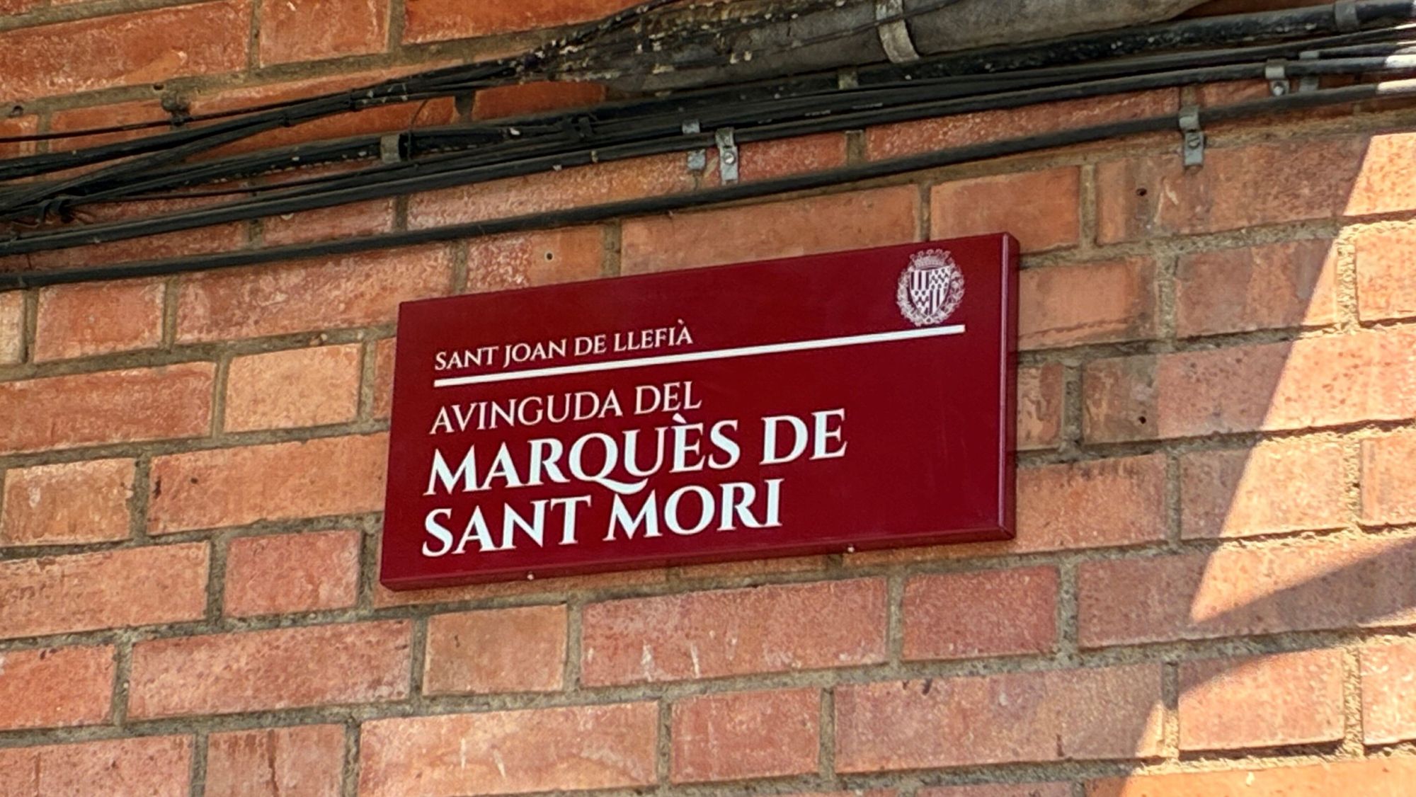 Nova placa carrer Badalona