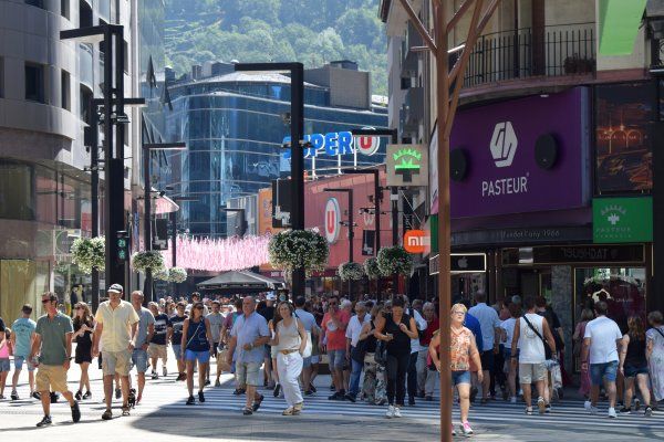La llegada Meritxell de Andorra la Vella | FOTO: ANA