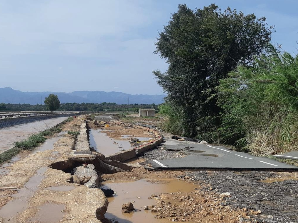 Imatge dels aiguats a Terres de l'Ebre