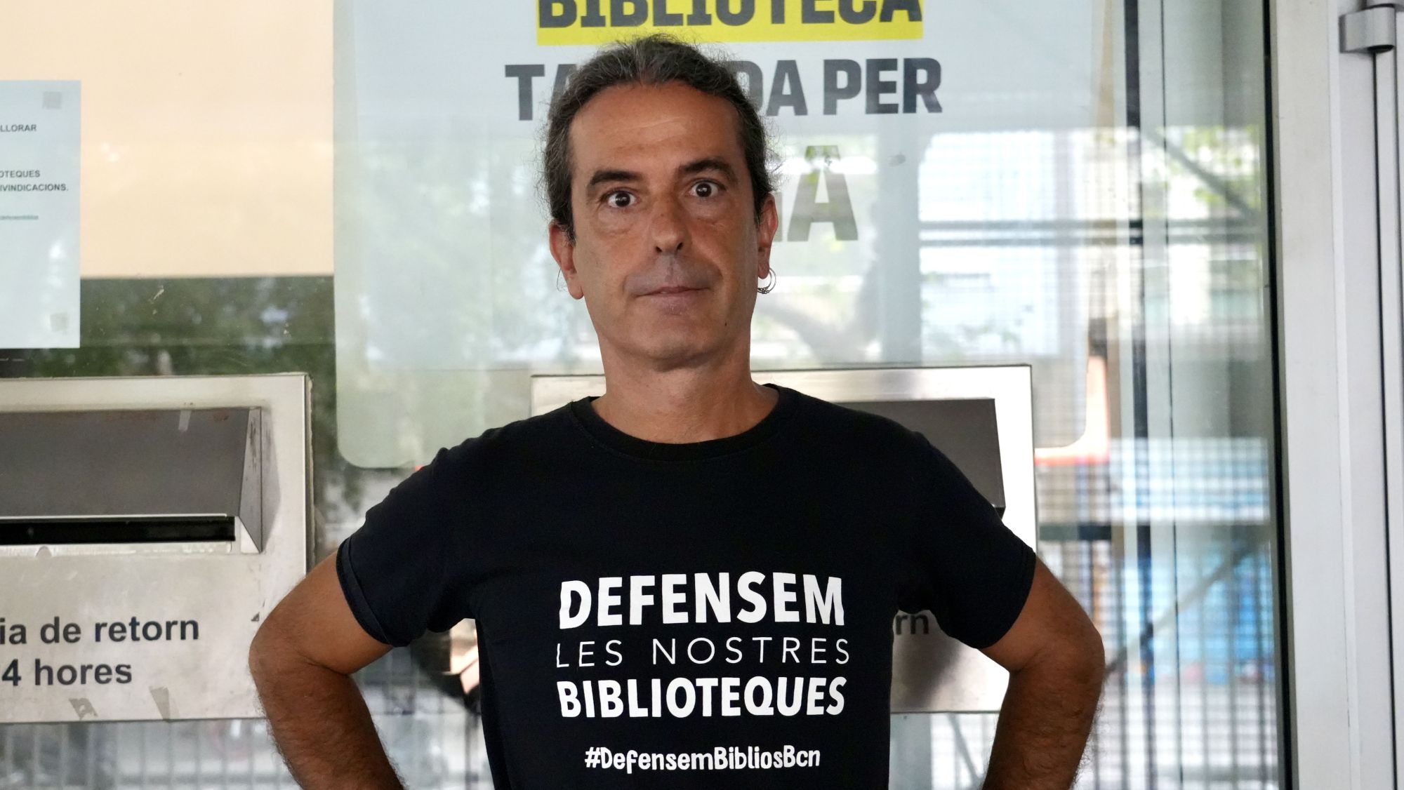Felip, treballador de la biblioteca de Sagrada Família i delegat sindical