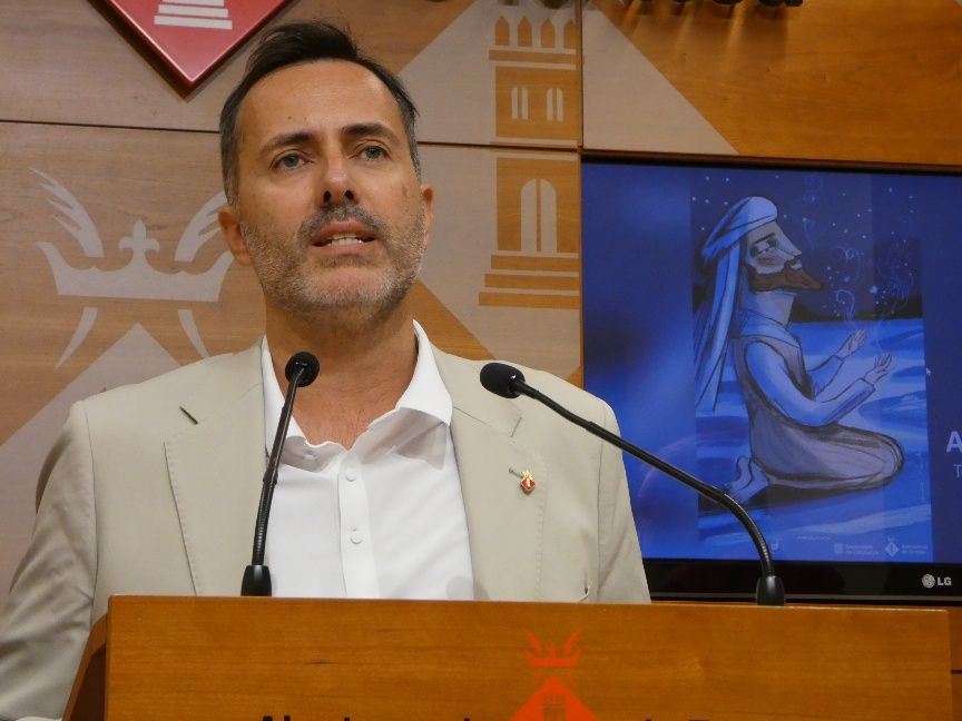 Jordi Jordan en la presentació dels actes dels 900 anys de la mort d'Abu Bakr Al Turtuxí