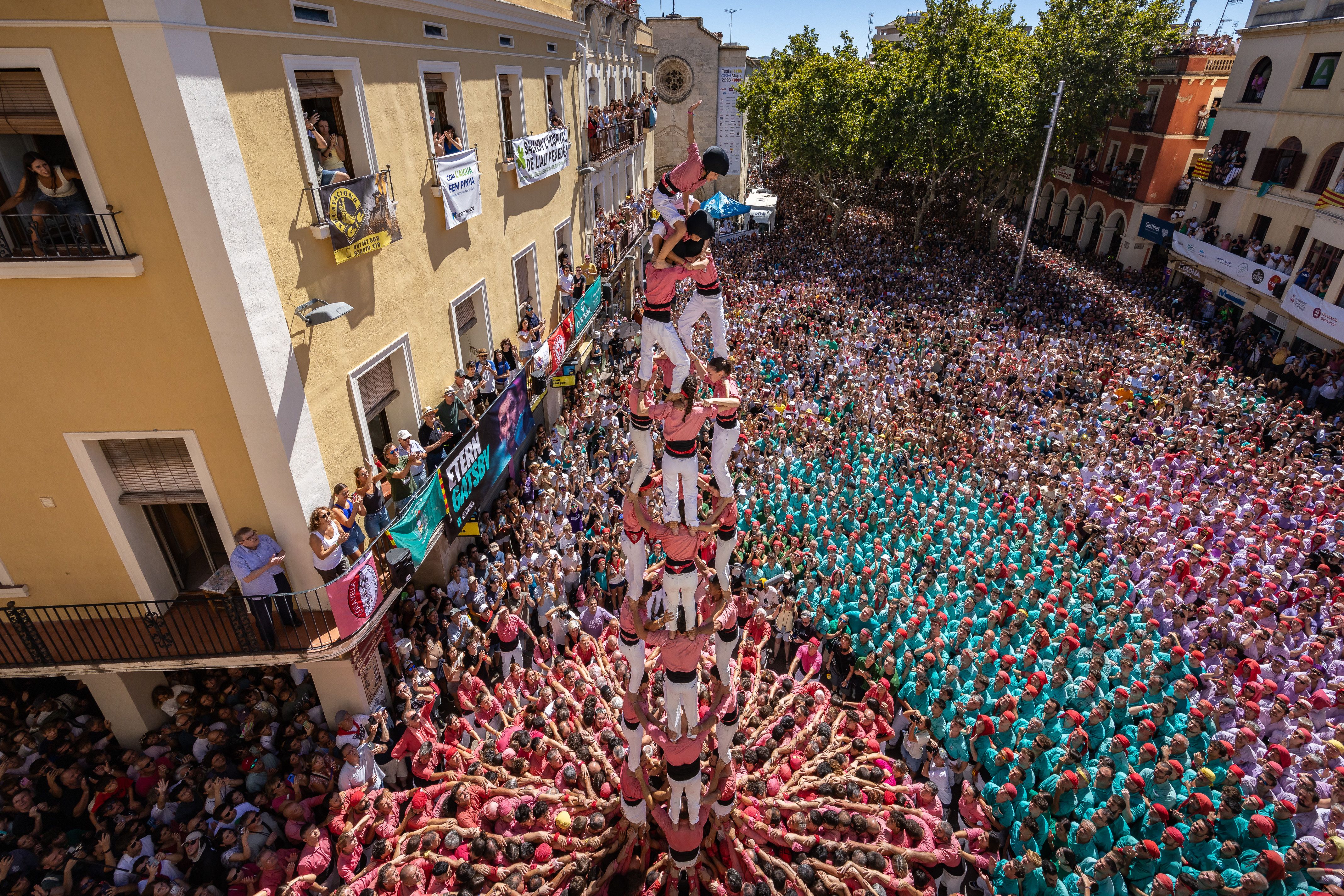El 4 de 9 net de la Colla Vella, a Sant Fèlix.
