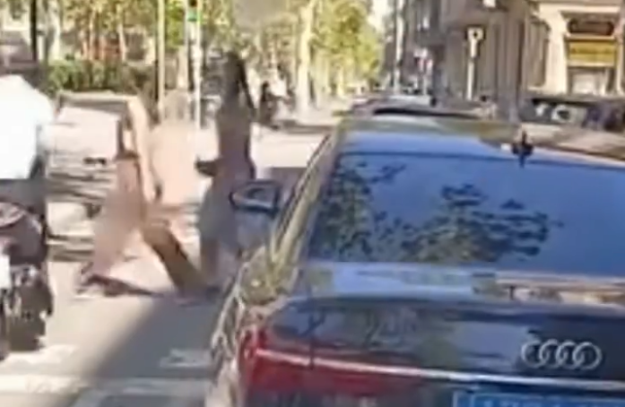 Captura del vídeo compartida por @circuliperladreta
