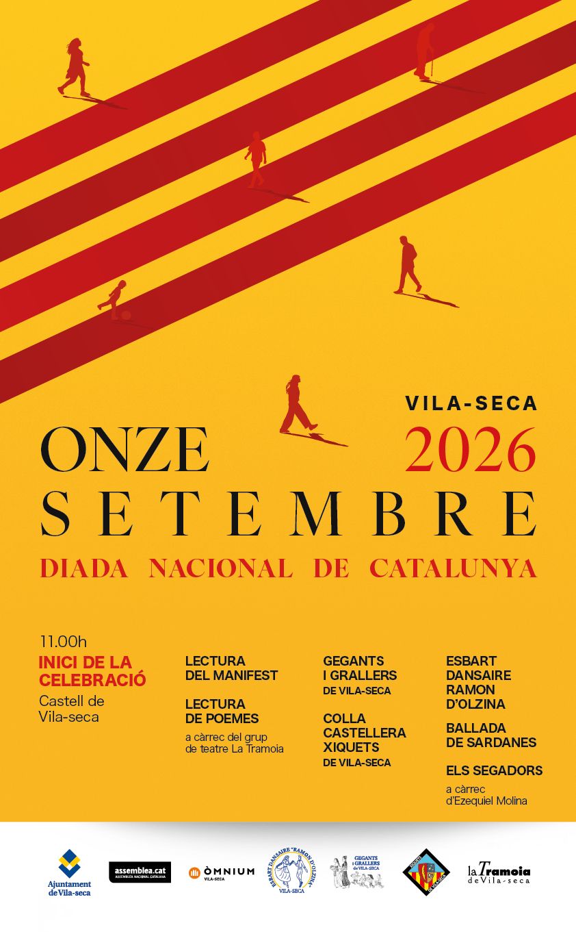 Cartell 11 setembre 26 a Vila seca