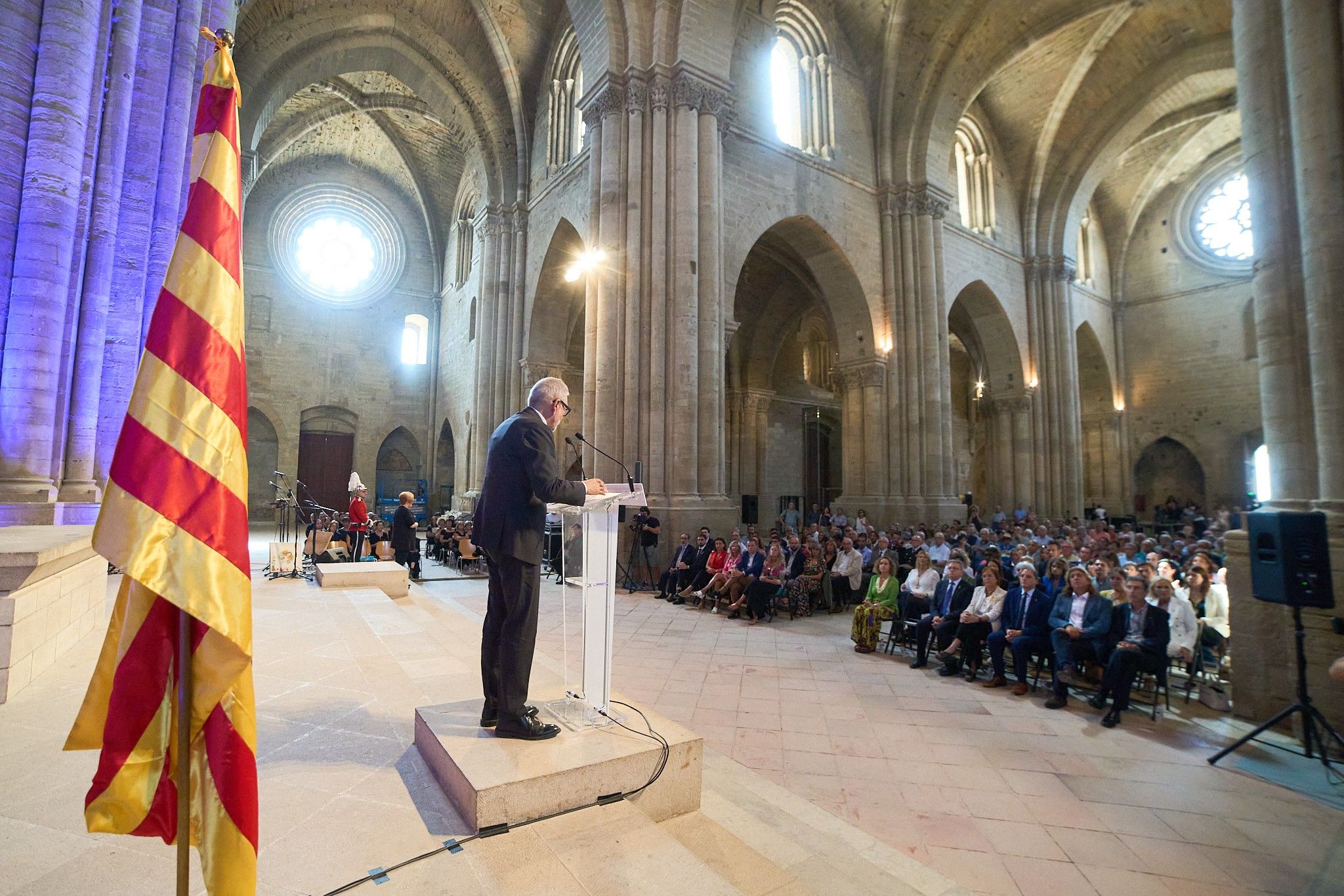 Acte institucional de la Diada a Lleida, l’any 2023. ©Mario Gascón