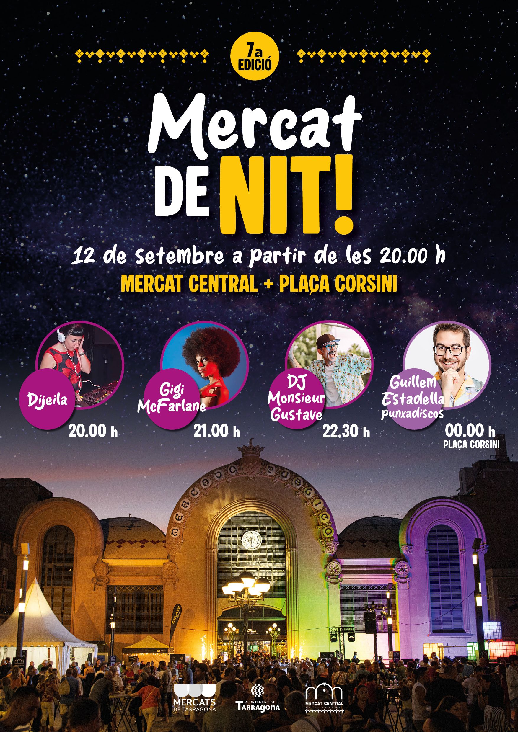 Cartell de la 7a edició del Mercat de Nit de Tarragona