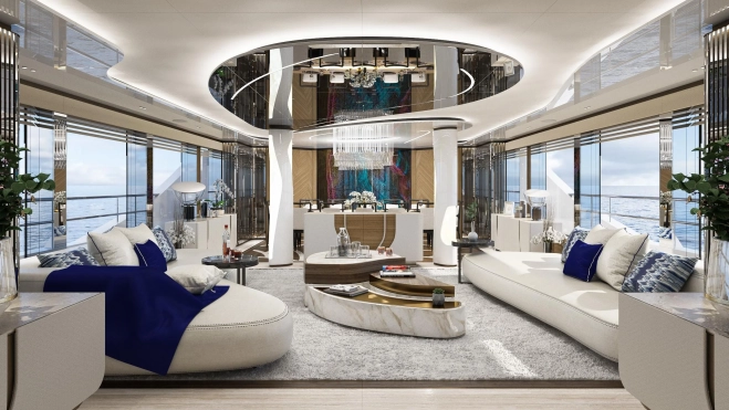 eternal spark yacht charter main salon