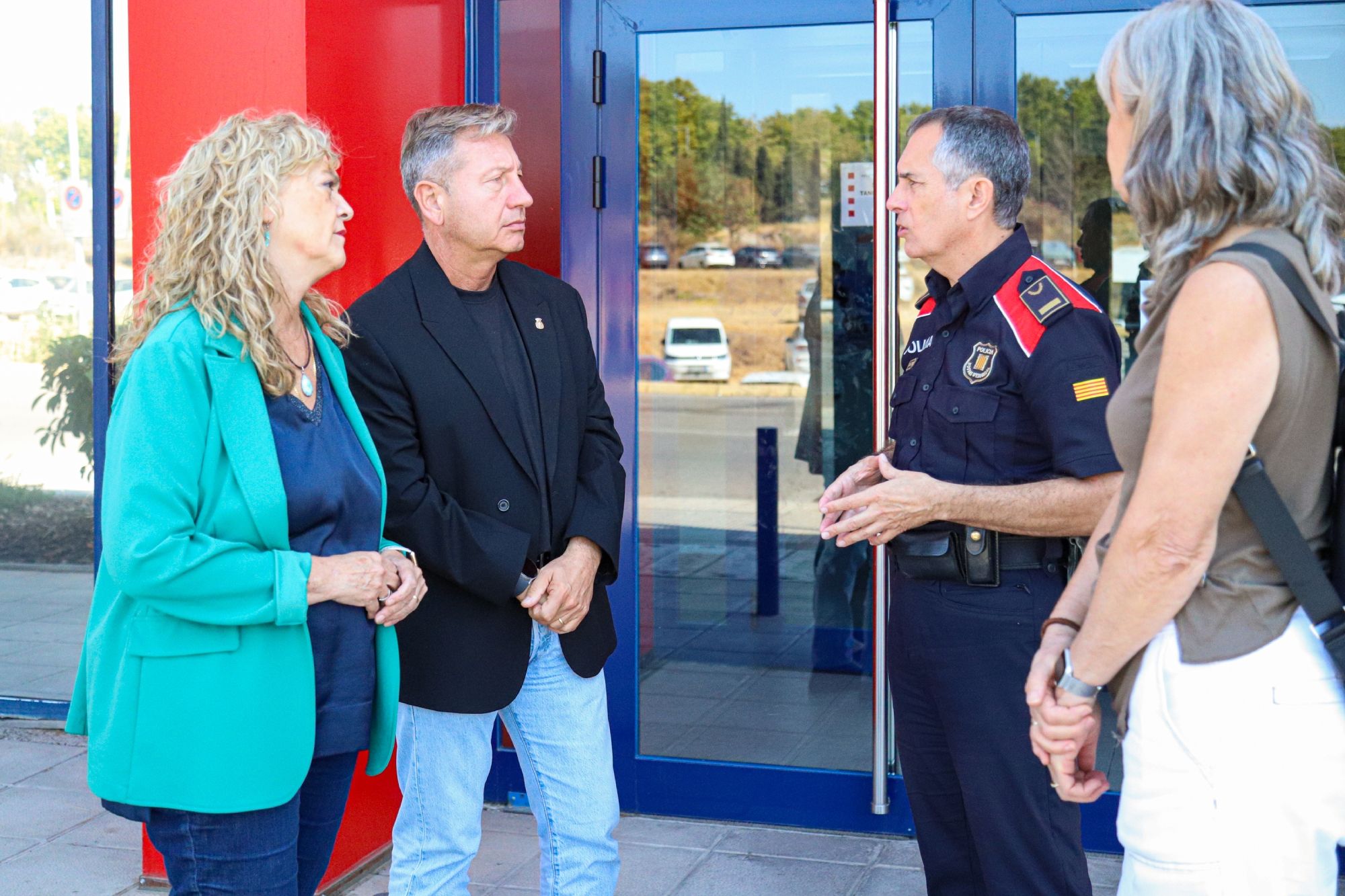 Reunión de Junts con el jefe de los Mossos en el Segrià, el inspector Xavier Ribelles (JuntsXCat Paeria).