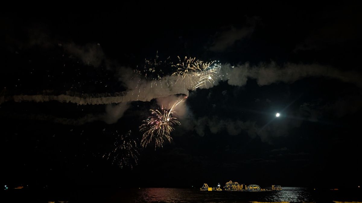 Espectacle pirotècnic durant la Festa al Cel de Salou