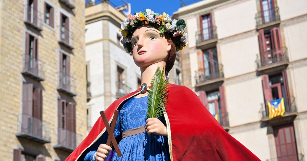 FOTO ALBERT CANALEJO la gegantona laia a les festes de san