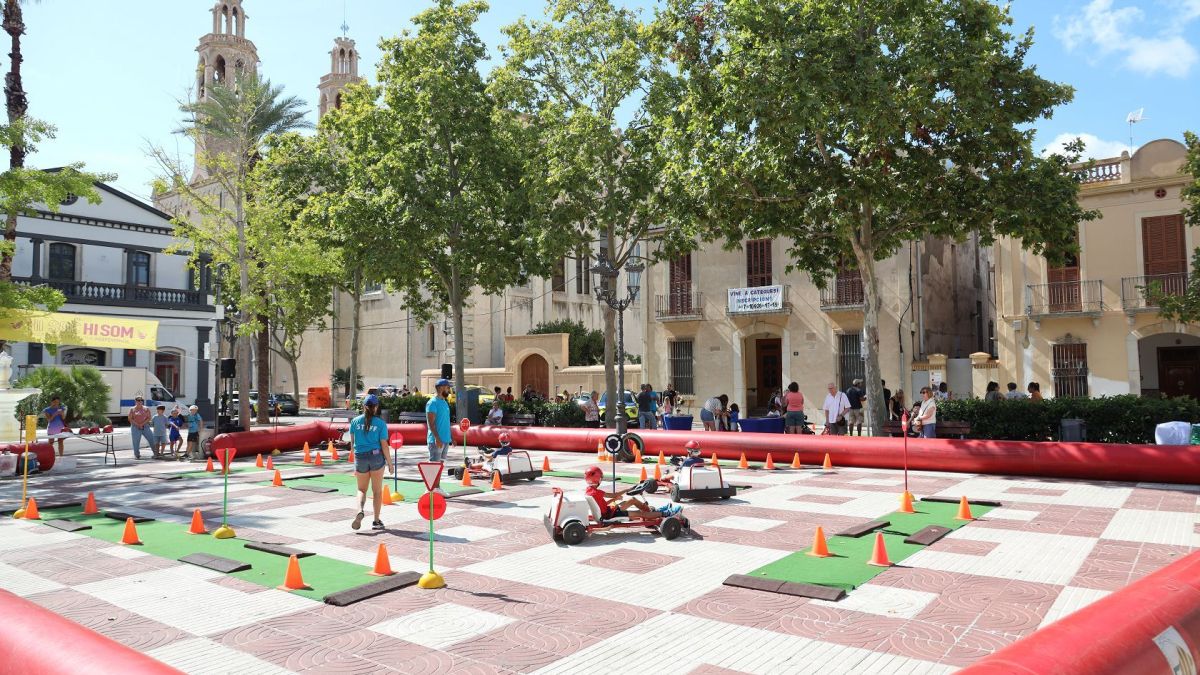 Circuit viari per a infants a Sant Pere de Ribes per a la Setmana de la Mobilitat