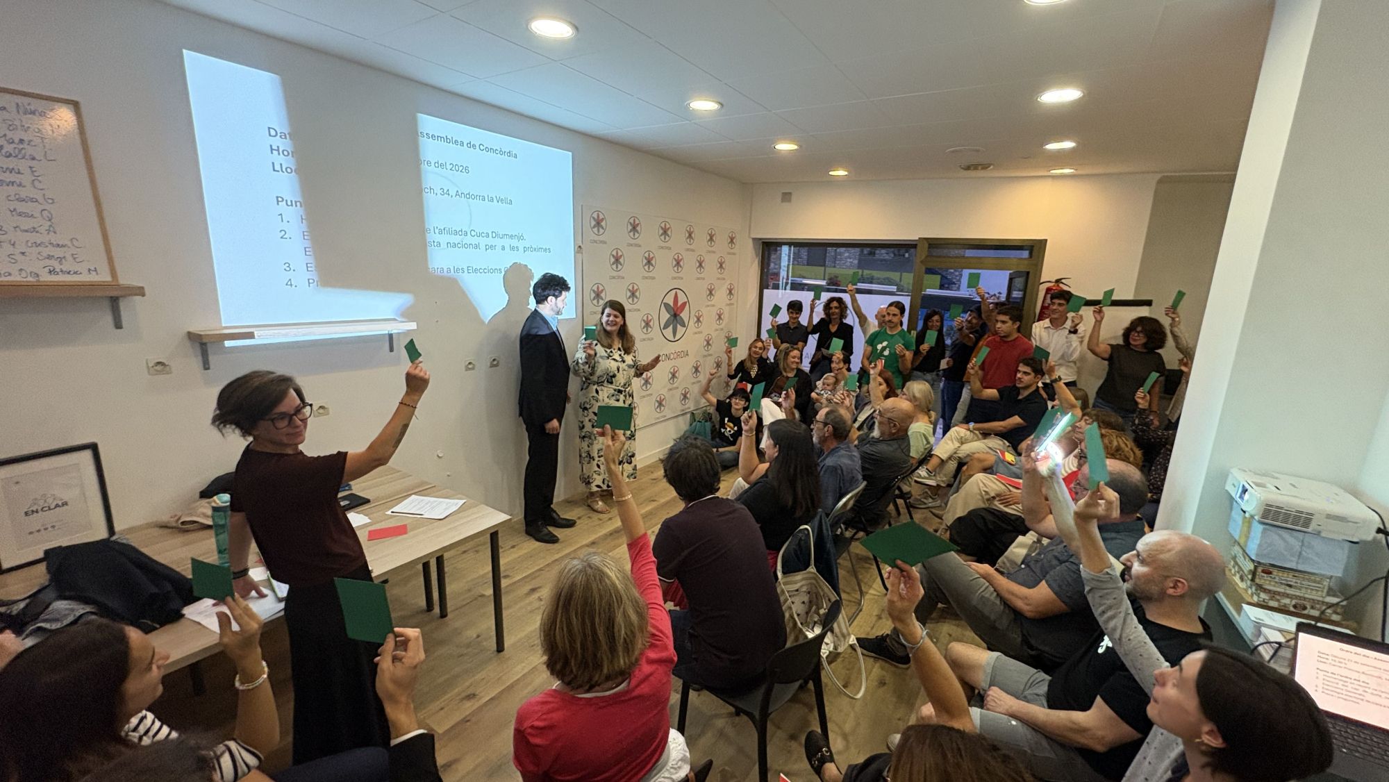 Assemblea Concòrdia per escollir Cerni Escalé com a candidat a les eleccions del 2027