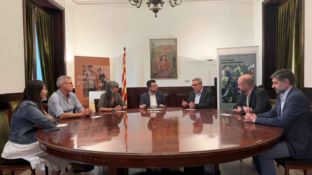 Pere Aragonès visita la Diputació de Lleida i reivindica el suport als municipis durant el seu Govern 1