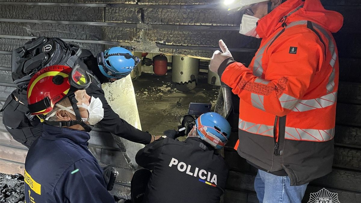 Inspecció ocular tècnica a La Querola d’Ordino després de l’incendi