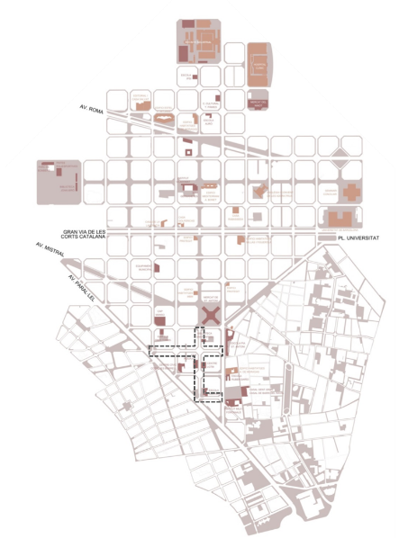 Sant Antoni deixarà enrere l’urbanisme tàctic Barcelona invertirà 5,1 milions en transformar Parlament i Aldana
