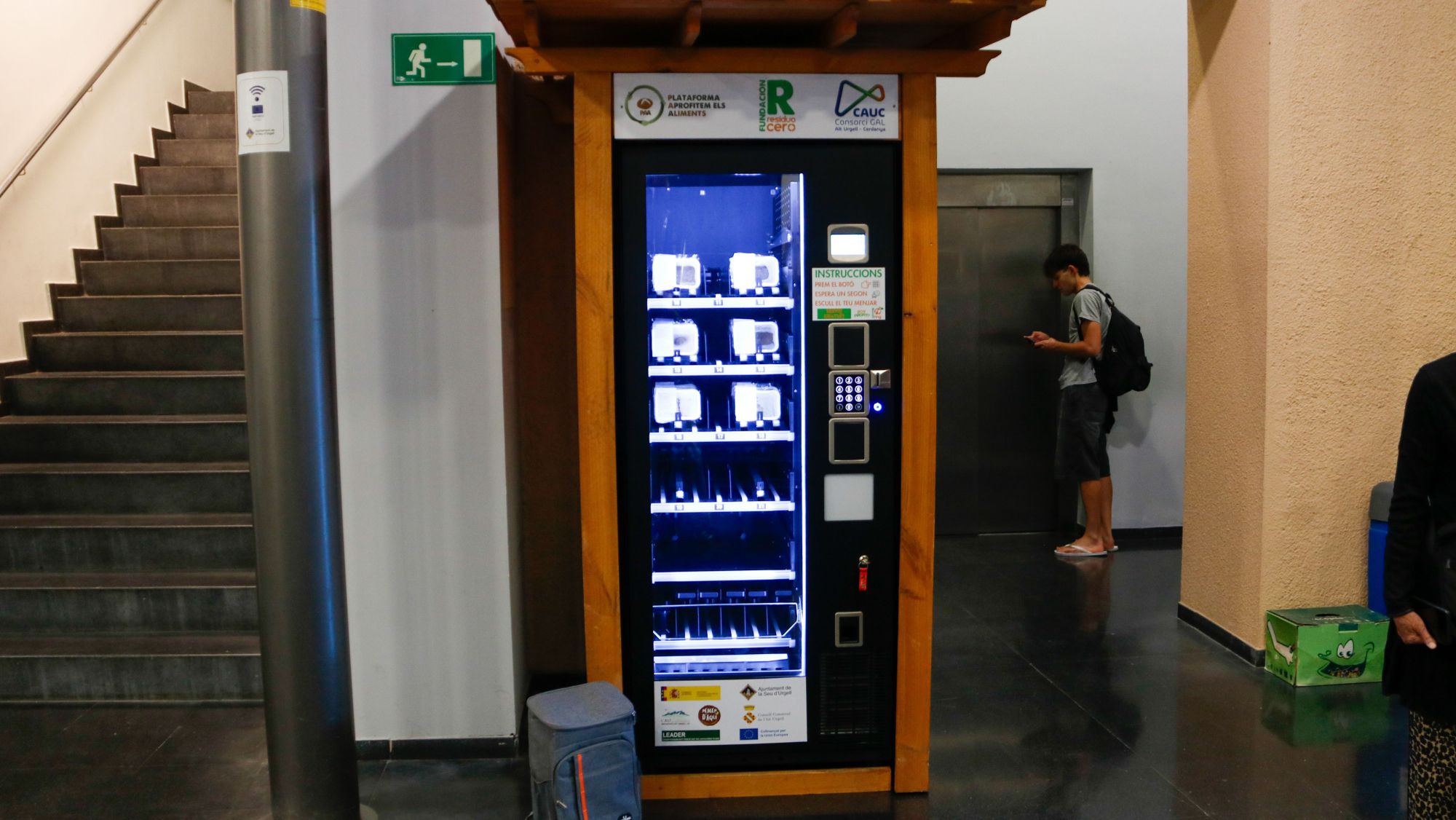 La màquina expenedora de racions d'aliments de La Seu d'Urgell