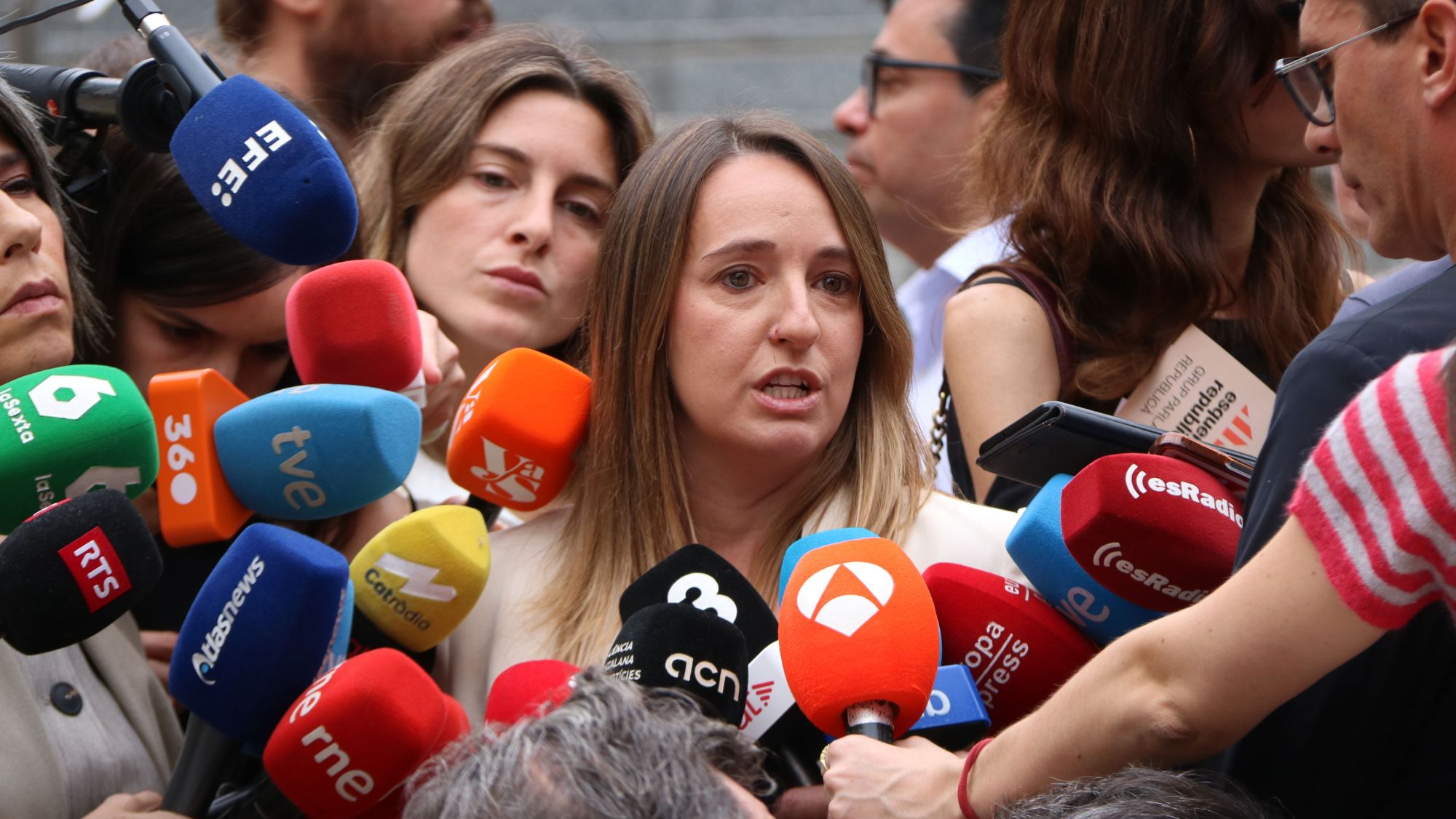 La diputada d'ERC al Congrés, Etna Estrems, aquest dilluns