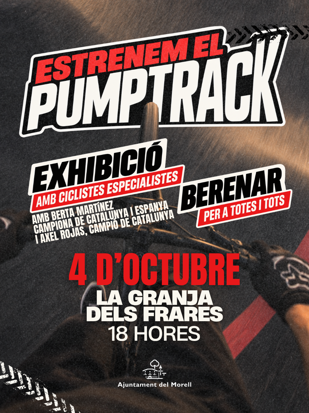 Inauguració del nou pumptrack del Morell