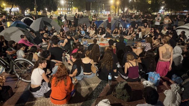 Assamblea a l'acampada