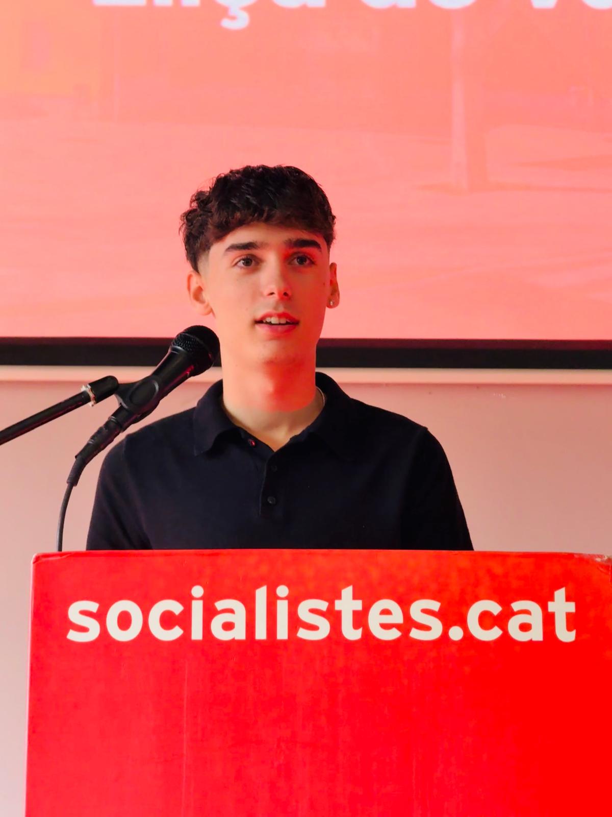 Raúl Naval, primer secretari de la Joventut Socialista de Lliçà de Vall