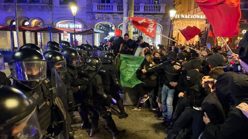 Les protestes van deixar greus moments de tensió