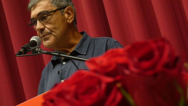 Joan Curto durant la Festa de la Rosa