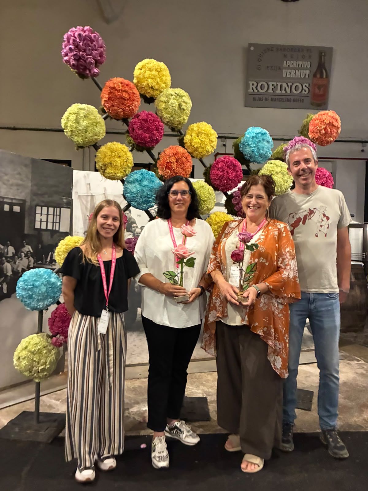 Representants de Solsona en l'acte de lliurament de les Flors d'Honor de Viles Florides 2026