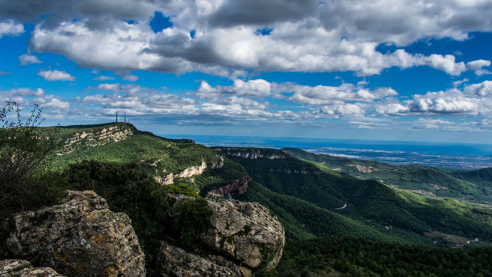 Panoràmica i vistes del Camp de Tarragona des de la Mussara
