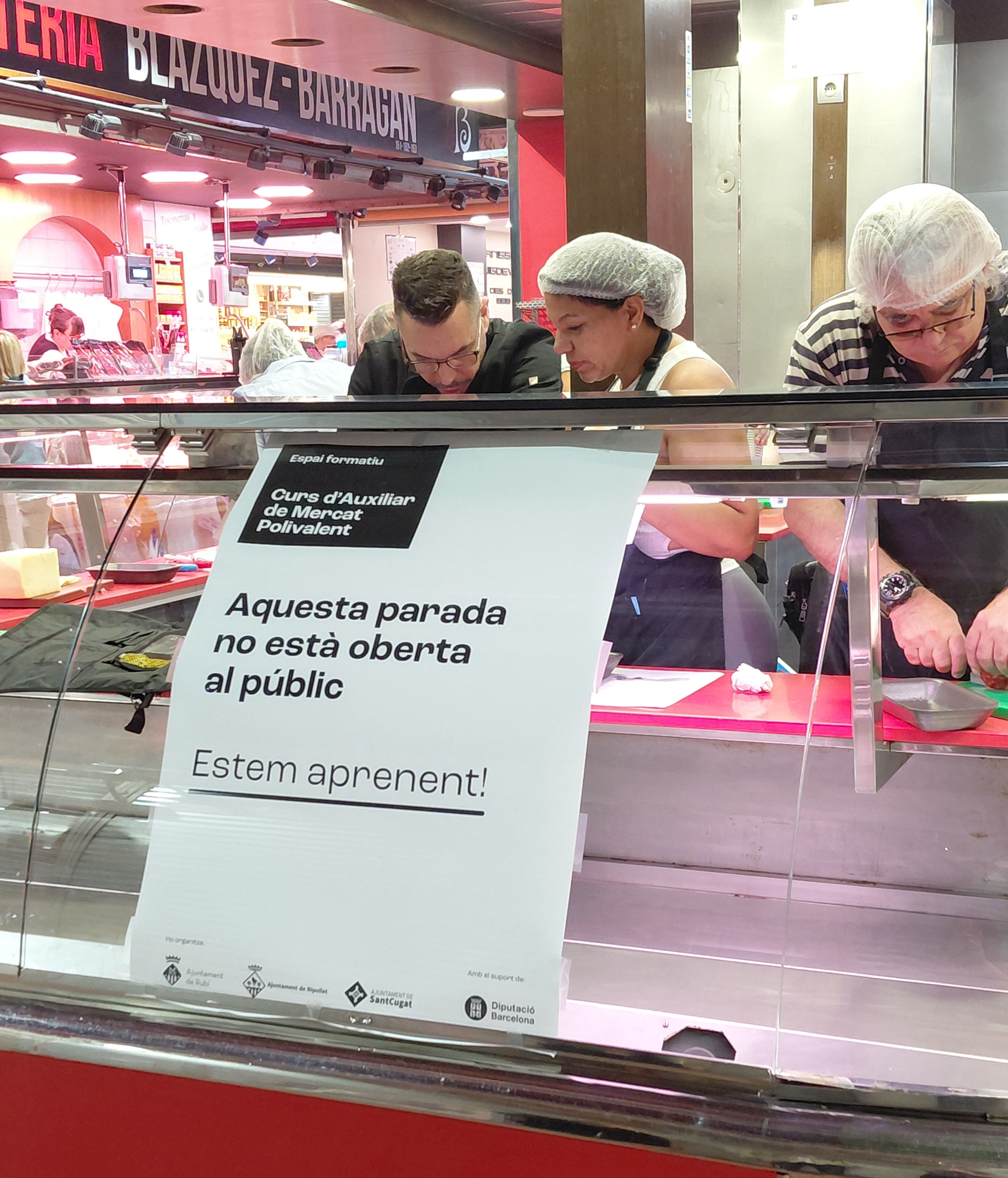 La formació té lloc dins del mercat, un valor afegit | FOTO: Diputacio de Barcelona