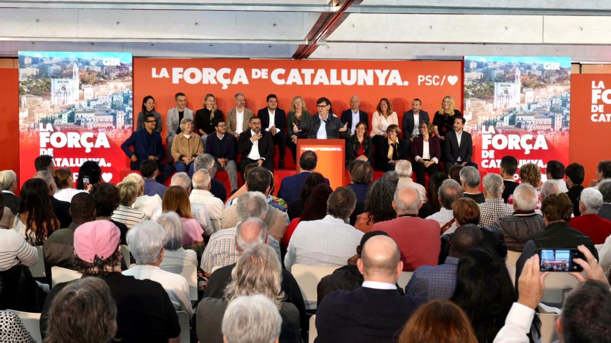 Acte de presentació dels candidats del PSC de les comarques de Girona a les eleccions generals del 29 de novembre