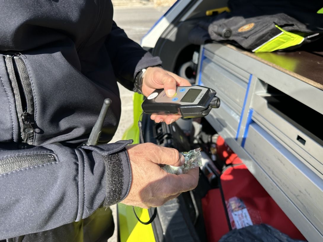 Imagen de una prueba de control de alcoholemia en Torredembarra | FOTO: Anna F. / Ayuntamiento de Torredembarra
