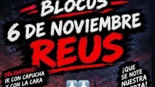 Cartell difos a les xarxes socials amb motiu de la movilització impulsada per Blocus a Reus