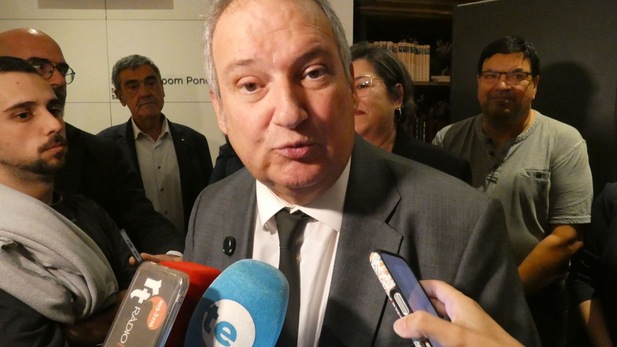 Jordi Hereu en un acte del PSC de precampanya de les eleccions del 29N a Tortosa