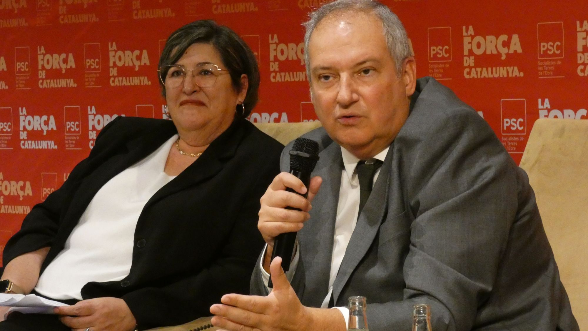 Jordi Hereu en un acte del PSC a Tortosa