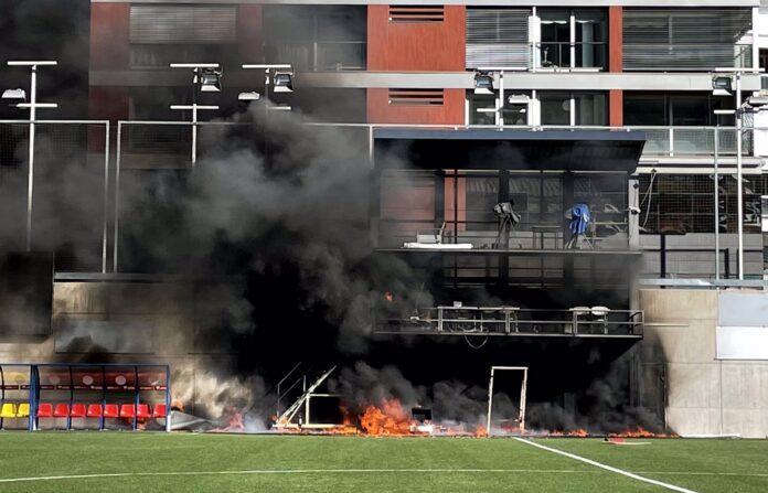 Fire breaks out at Andorra stadium