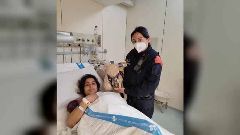 Dona llum en un taxi de Barcelona per un embús d’una manifestació