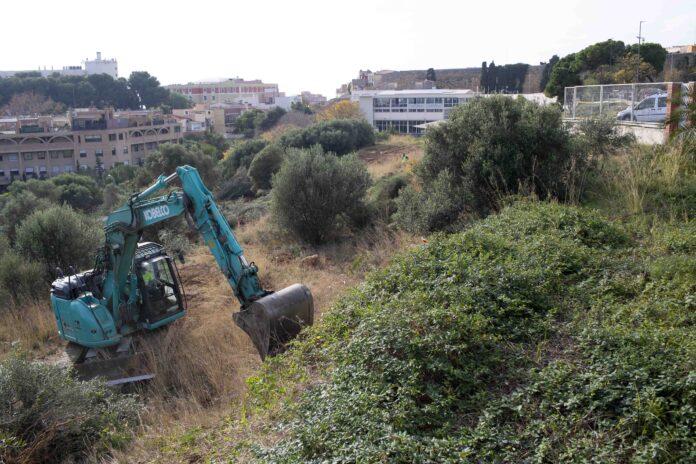 Inici obres ampliaci paring Torroja.