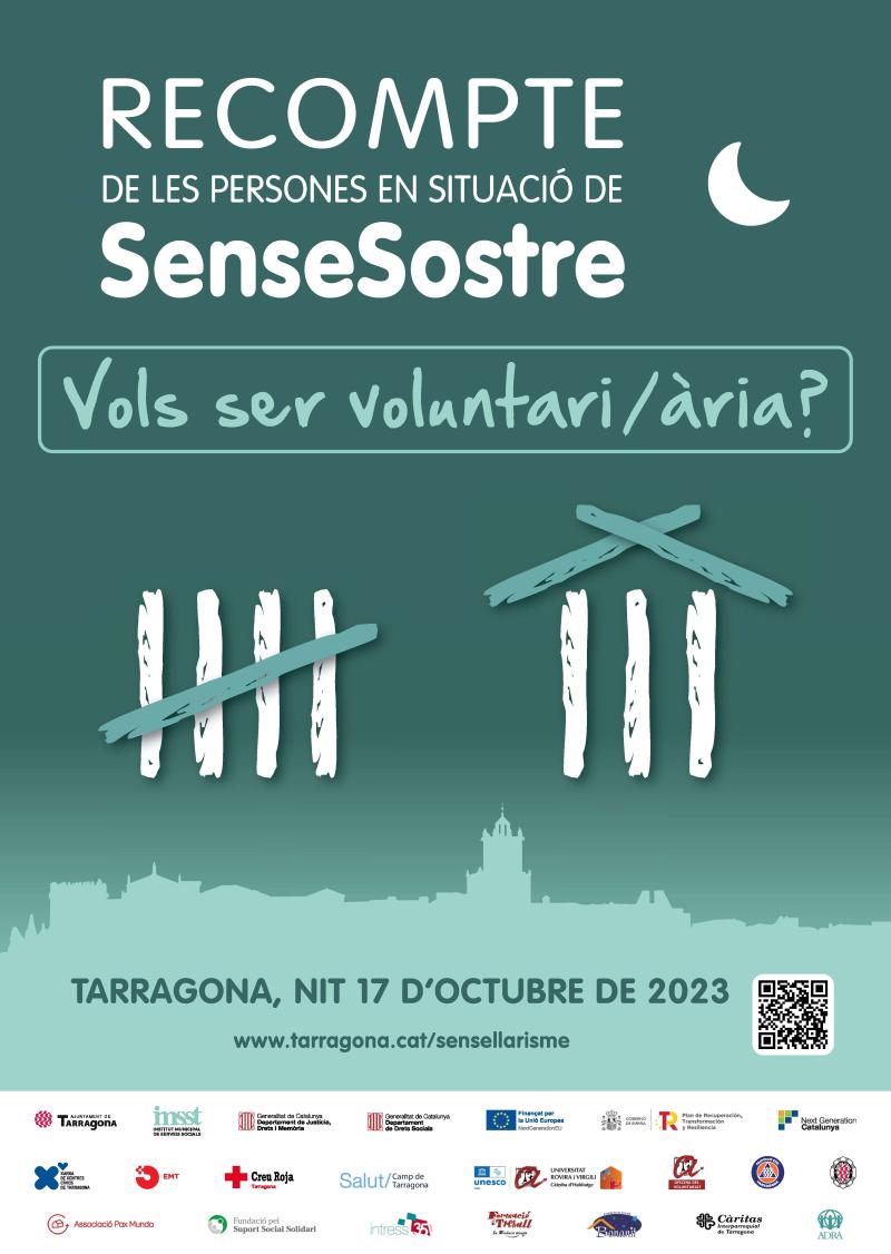 Tarragona busca voluntaris per al recompte de persones sense sostre
