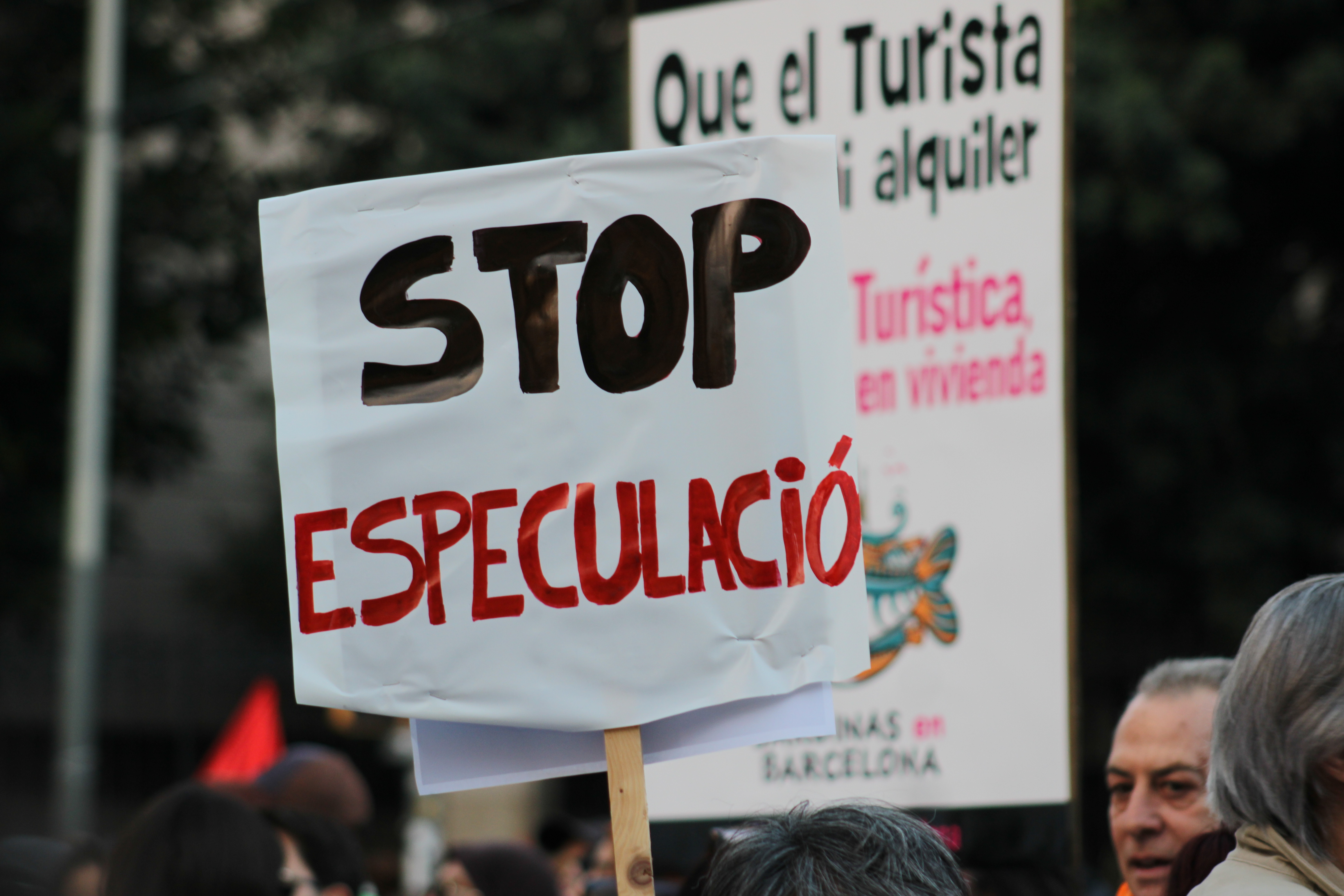 Manifestación por la vivienda en Barcelona