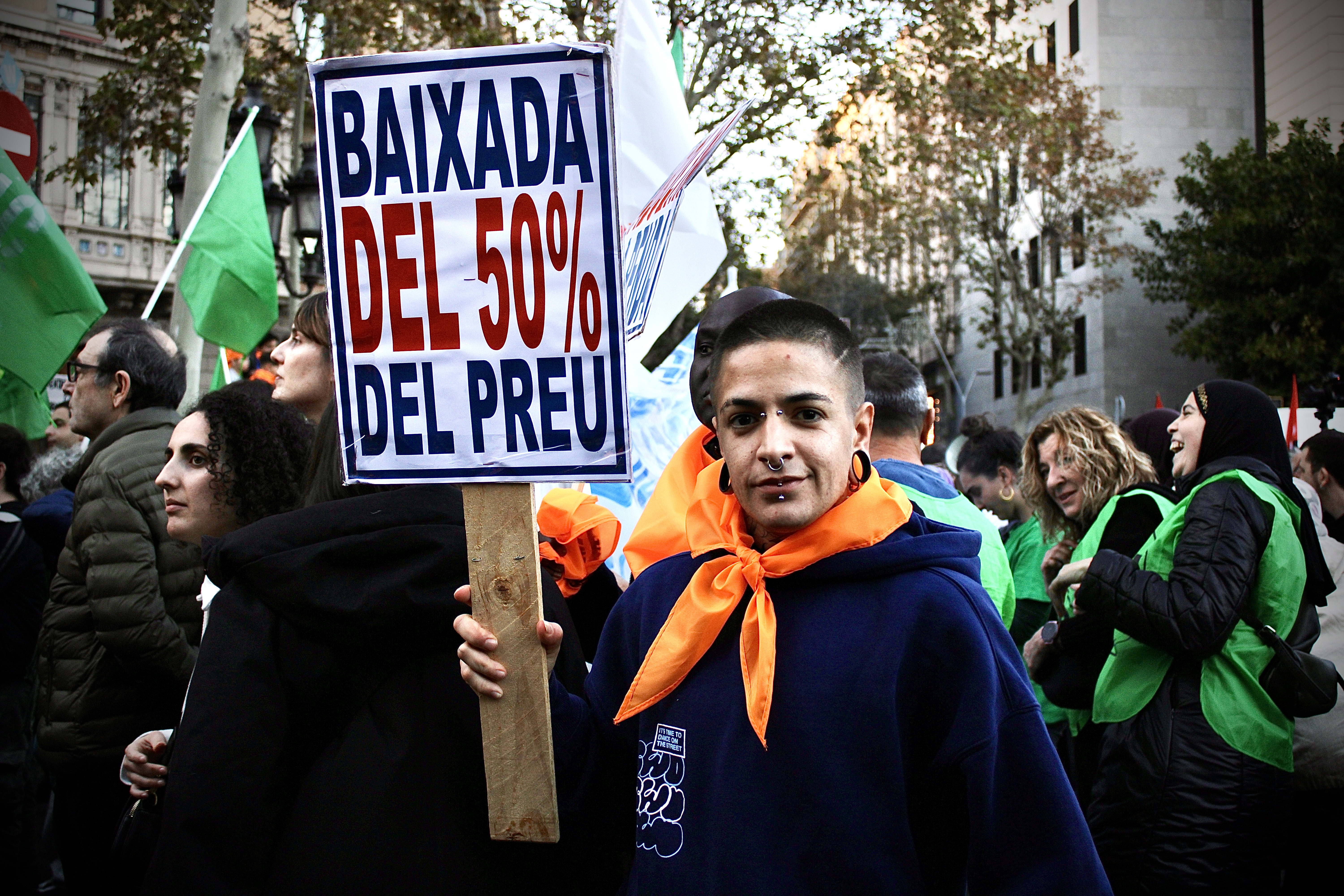 Manifestació per l'habitatge a Barcelona