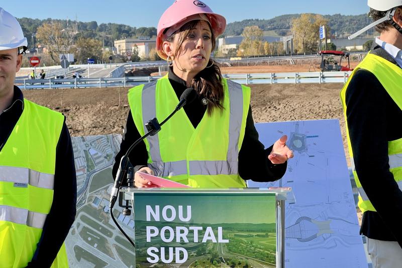 Marta Farrés en el Nuevo Portal Sur de Sabadell