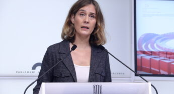 La líder dels Comuns, Jéssica Albiach, celebra el tancament de l’Oficina d’Acció a Tel-Aviv