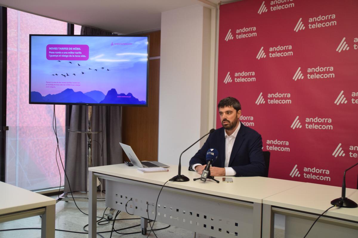 El director de client d'Andorra Telecom, Xavier Agulló