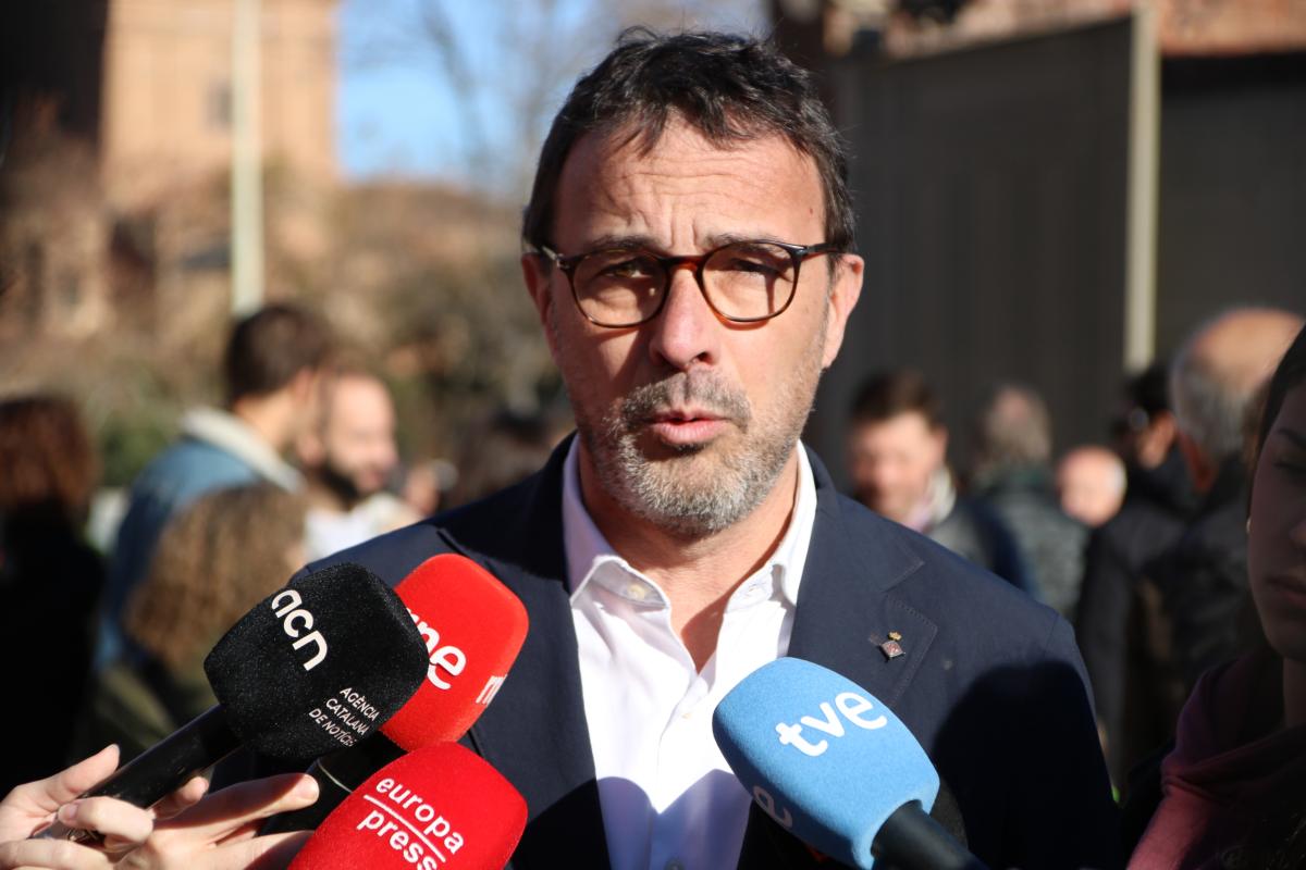 Josep Rius Junts atén la premsa