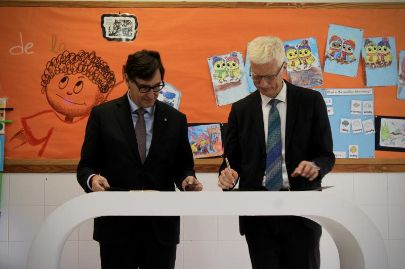 Salvador Illa i Andreas Shleicher 4
