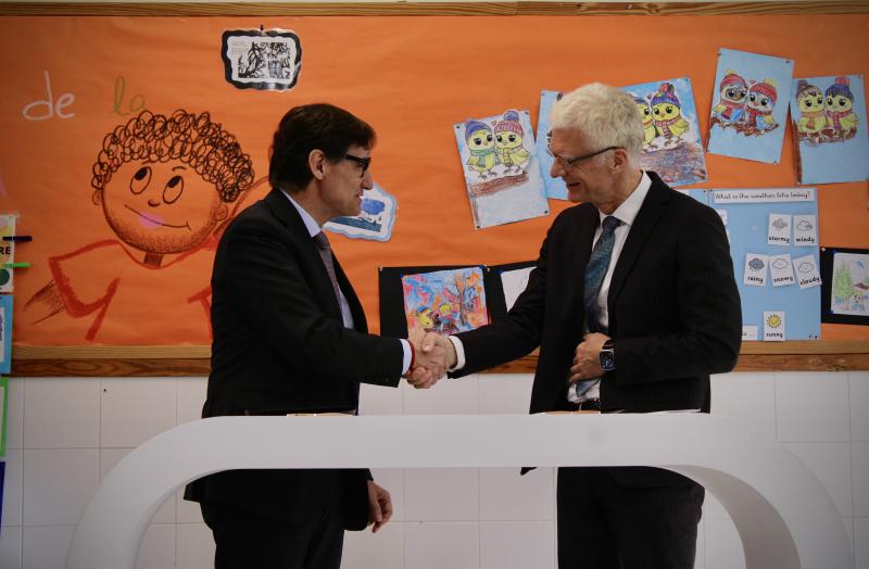 Salvador Illa i Andreas Shleicher